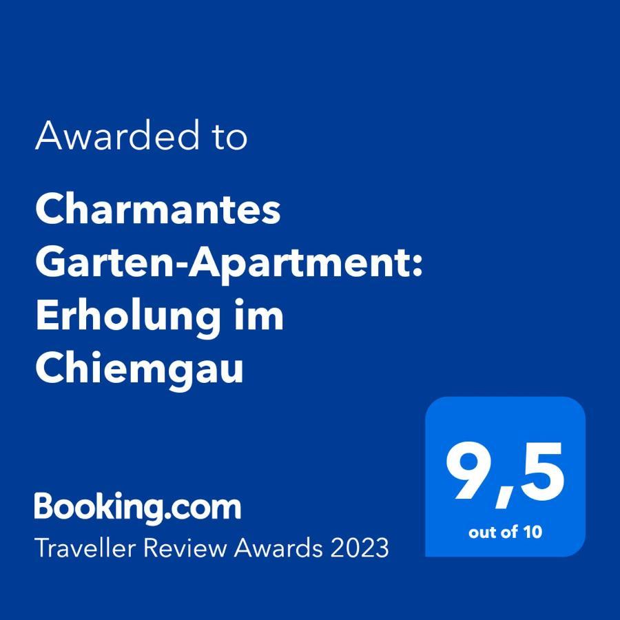 Charmantes Garten-Apartment: Erholung Im Chiemgau Unterwössen Eksteriør bilde